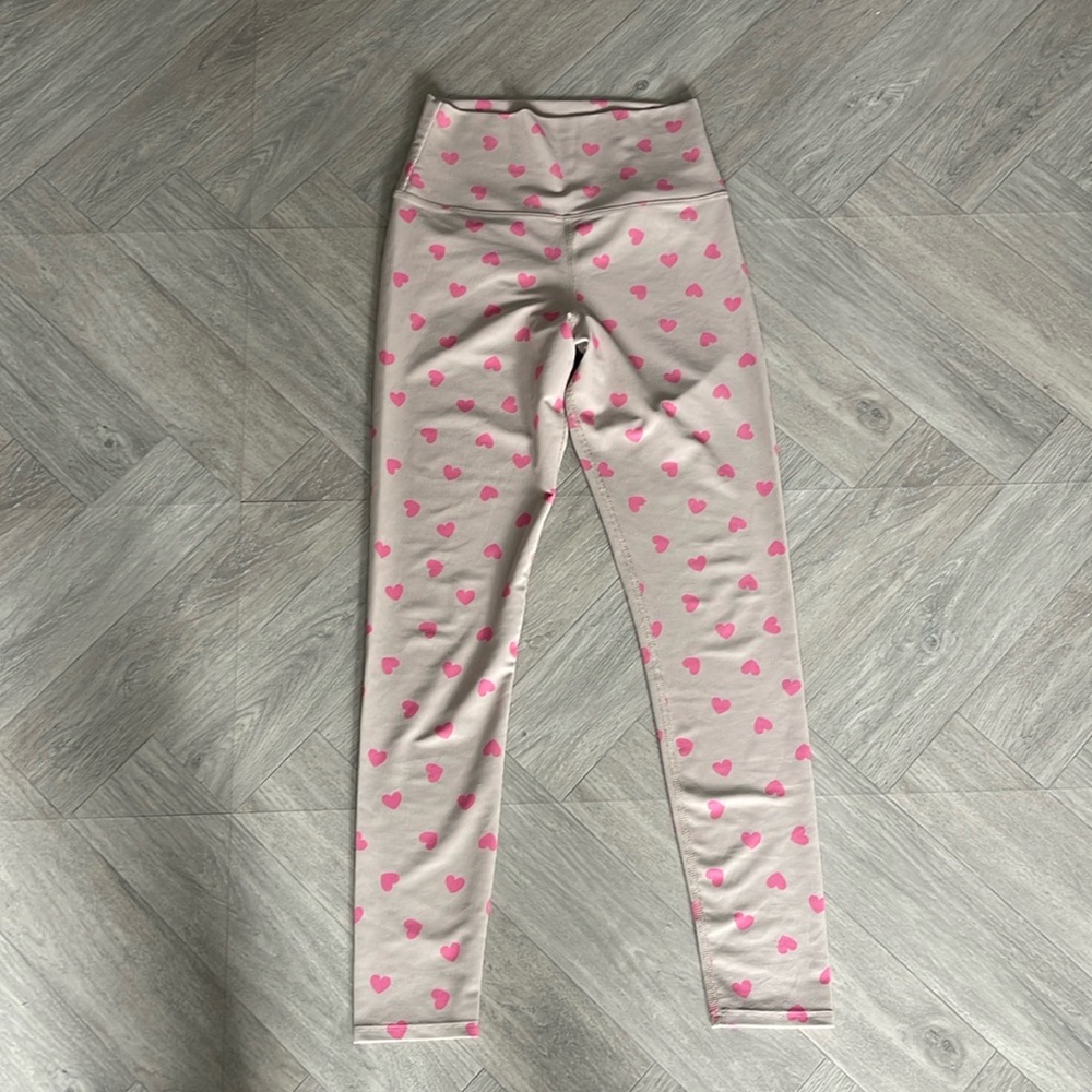 Beach Riot Heart Valentine Leggings Size M